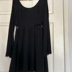 Black long sleeve dress